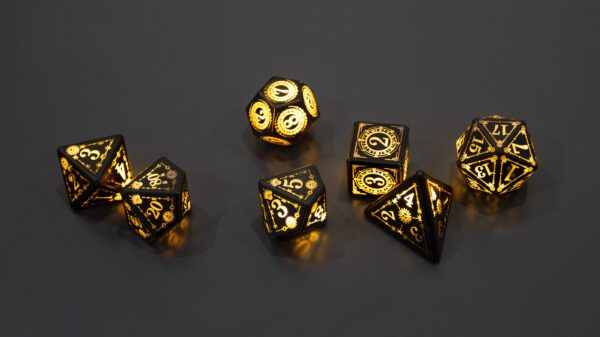 ELECTRONIC LUMINOUS LED DICE SET (YELLOW COLOR) - Image 4